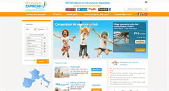 Desktop Screenshot of club-vacances-express.fr